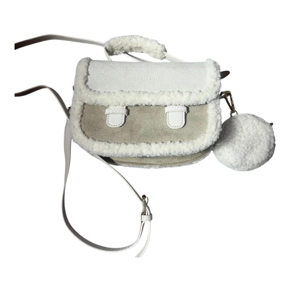 Faux Sherling Lined Mini Bag with Coin‎ purse